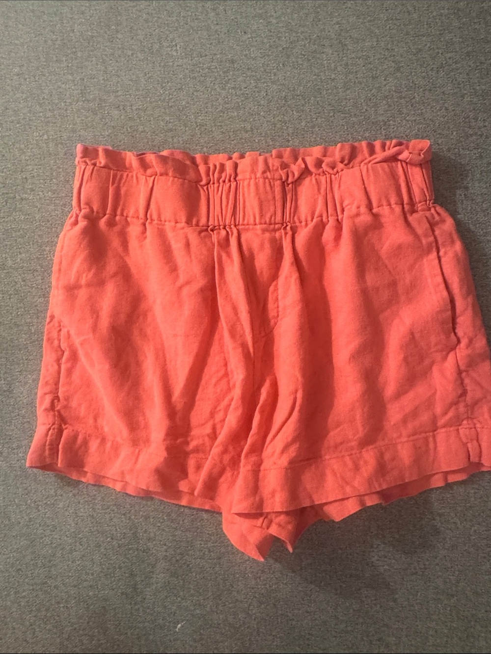 5/$15- Women’s Coral Elastic-Waist Casual linen Shorts